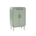 Modern Mint Green Storage Cabinet with Metal Handles